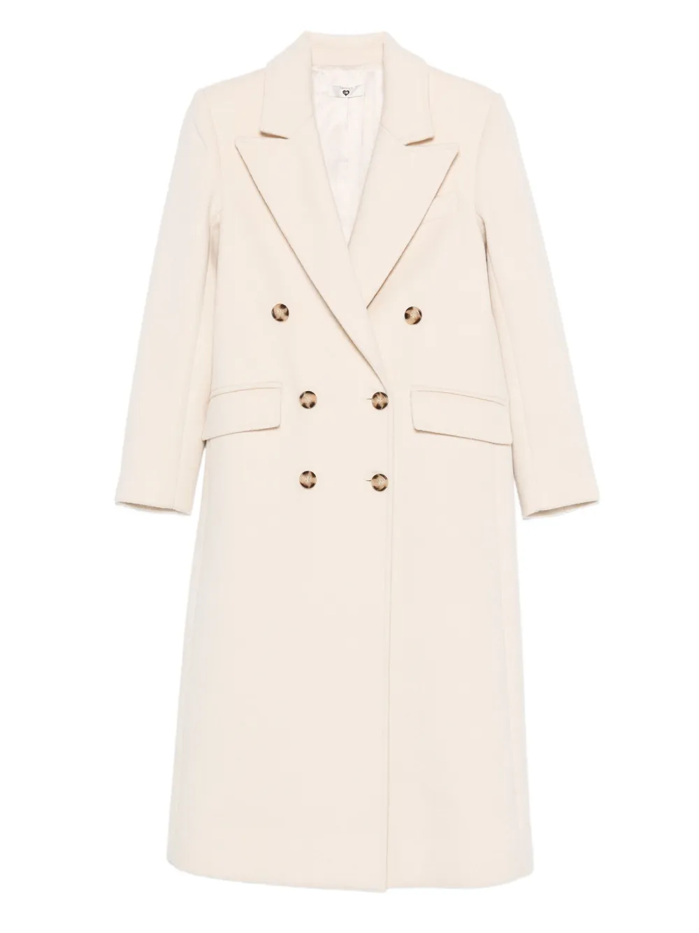 TWINSET double-breasted coat | Neutrals | Image 1