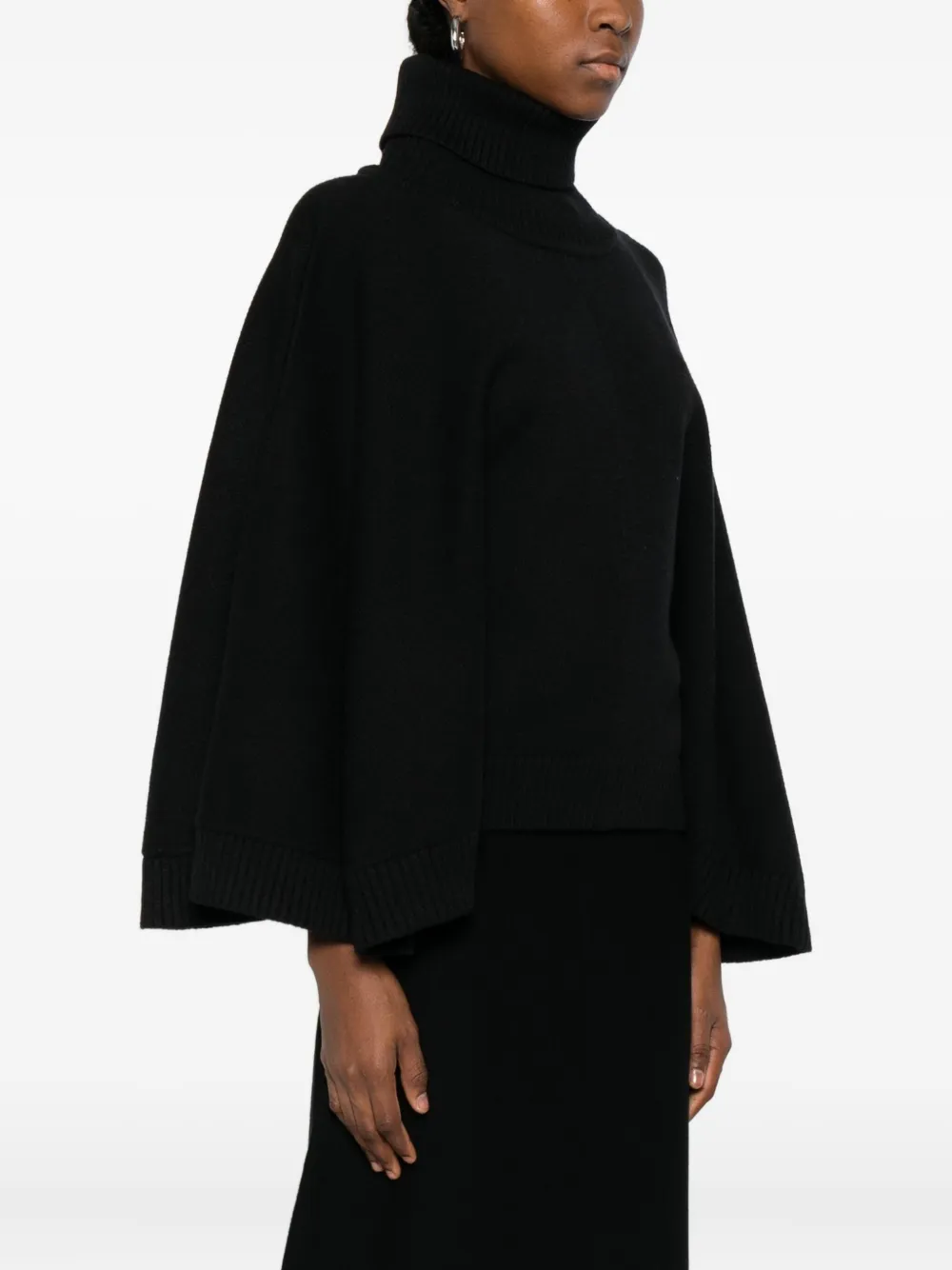 Twinset Roll-neck Sweater In Black