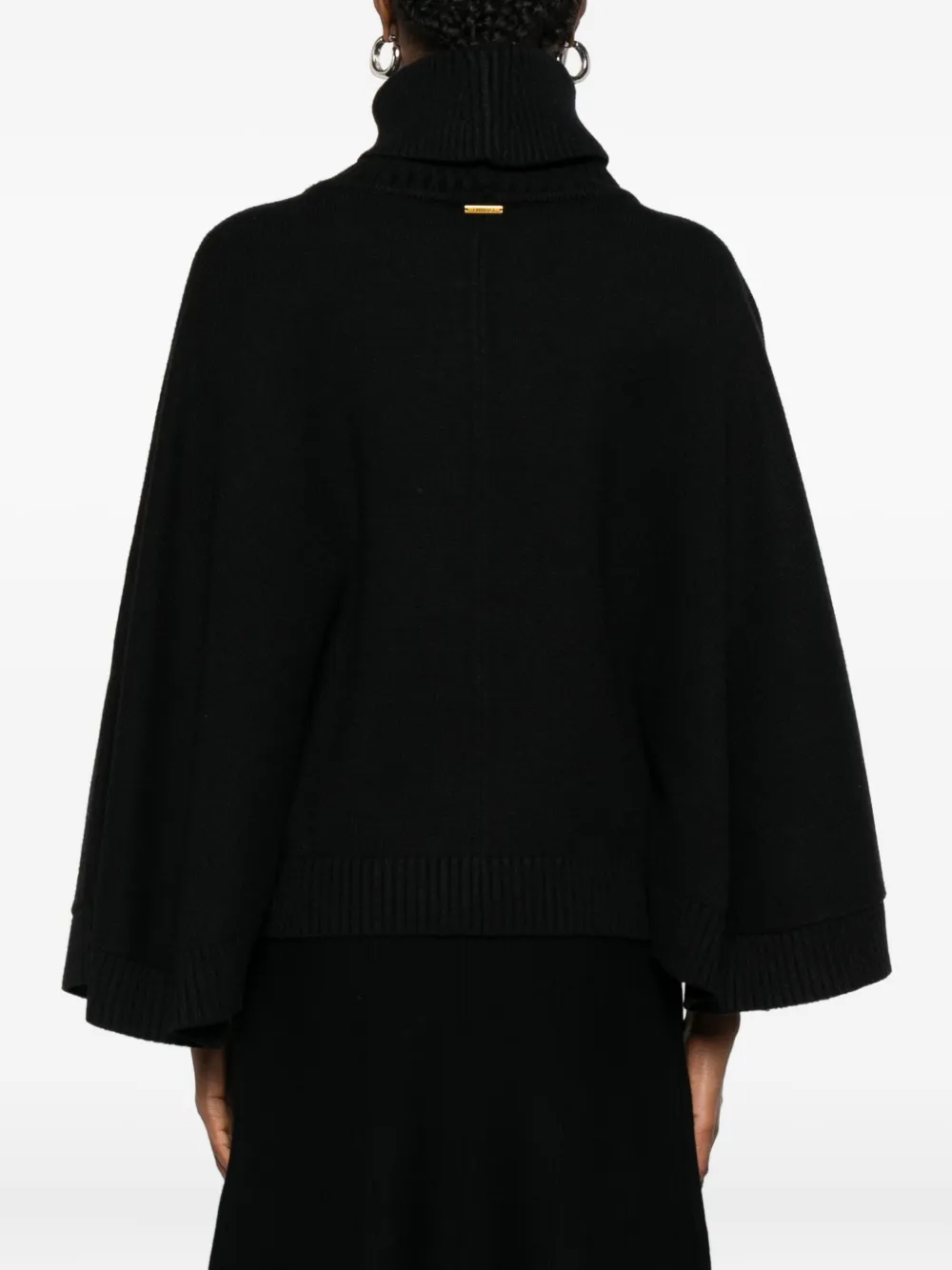 Twinset Roll-neck Sweater In Black