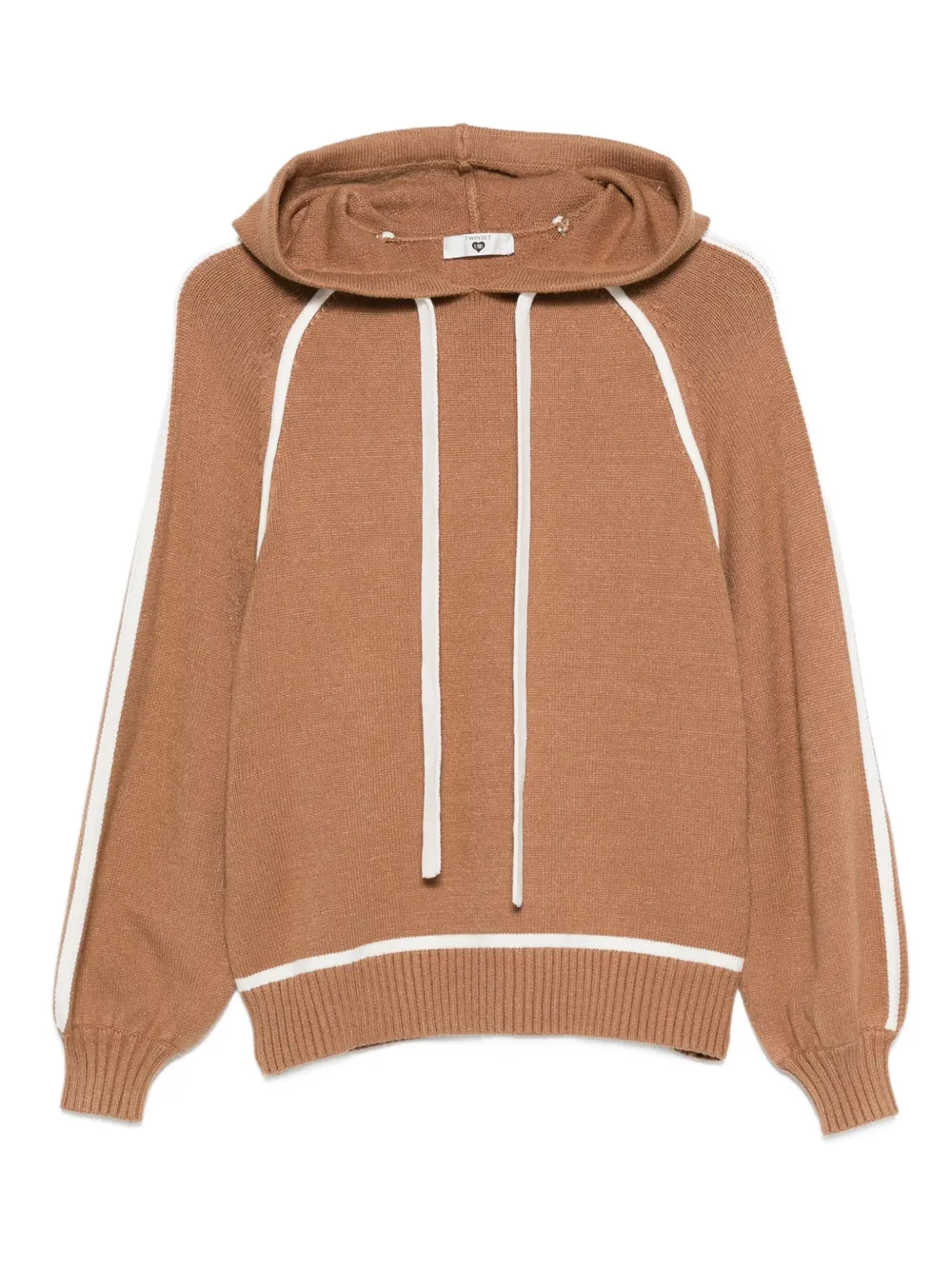 TWINSET contrast-trim sweater - Marrone