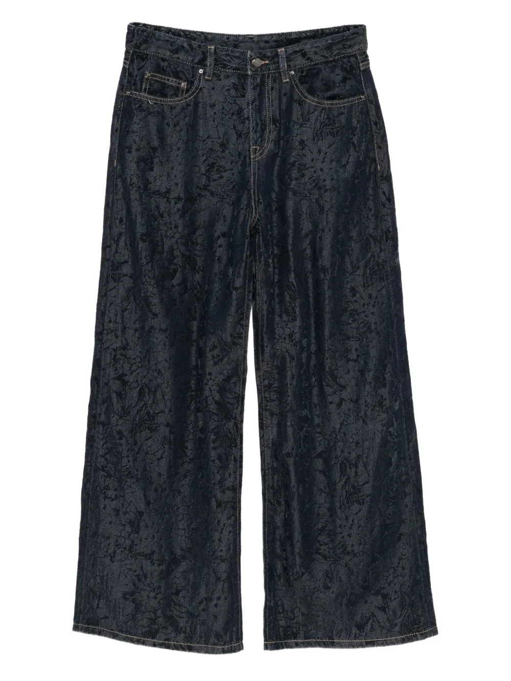 JNBY floral-embroidered jeans | Blue | Image 1