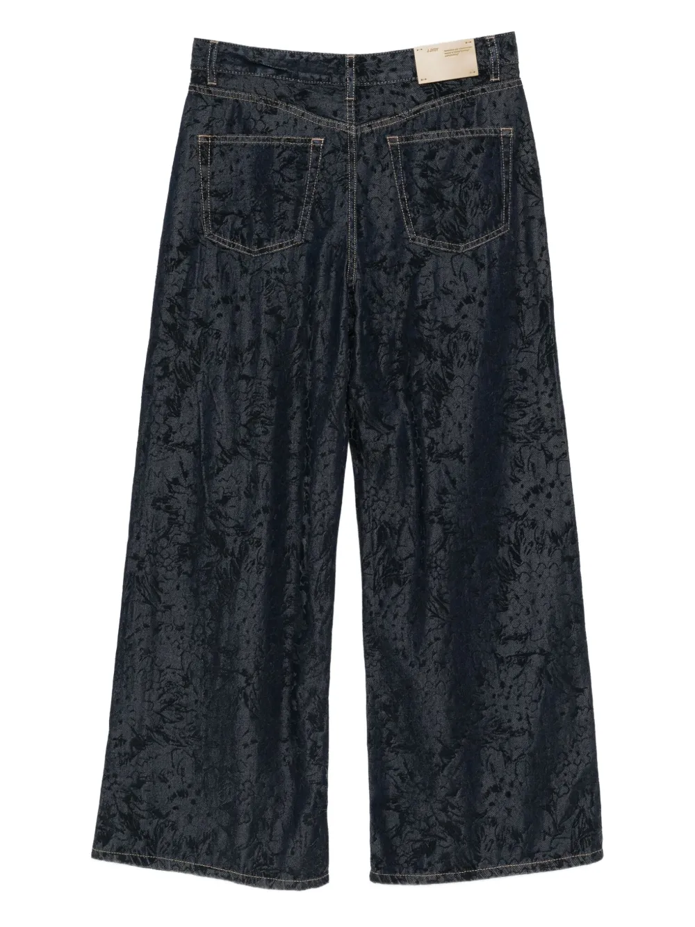 JNBY Jeans met geborduurde bloemen - Blauw