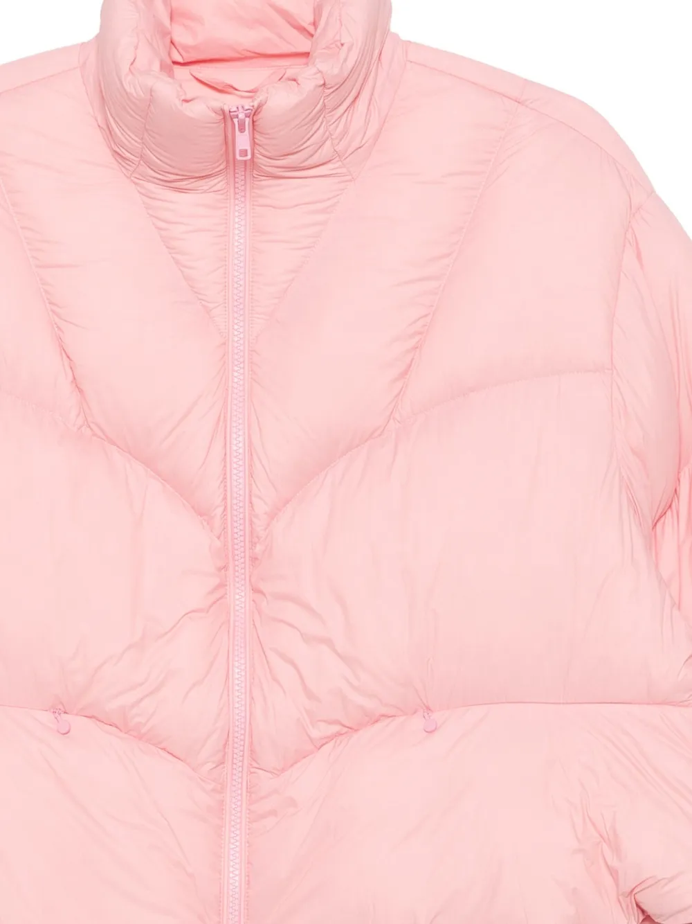 Jnby Cropped Puffer Jacket In Pink