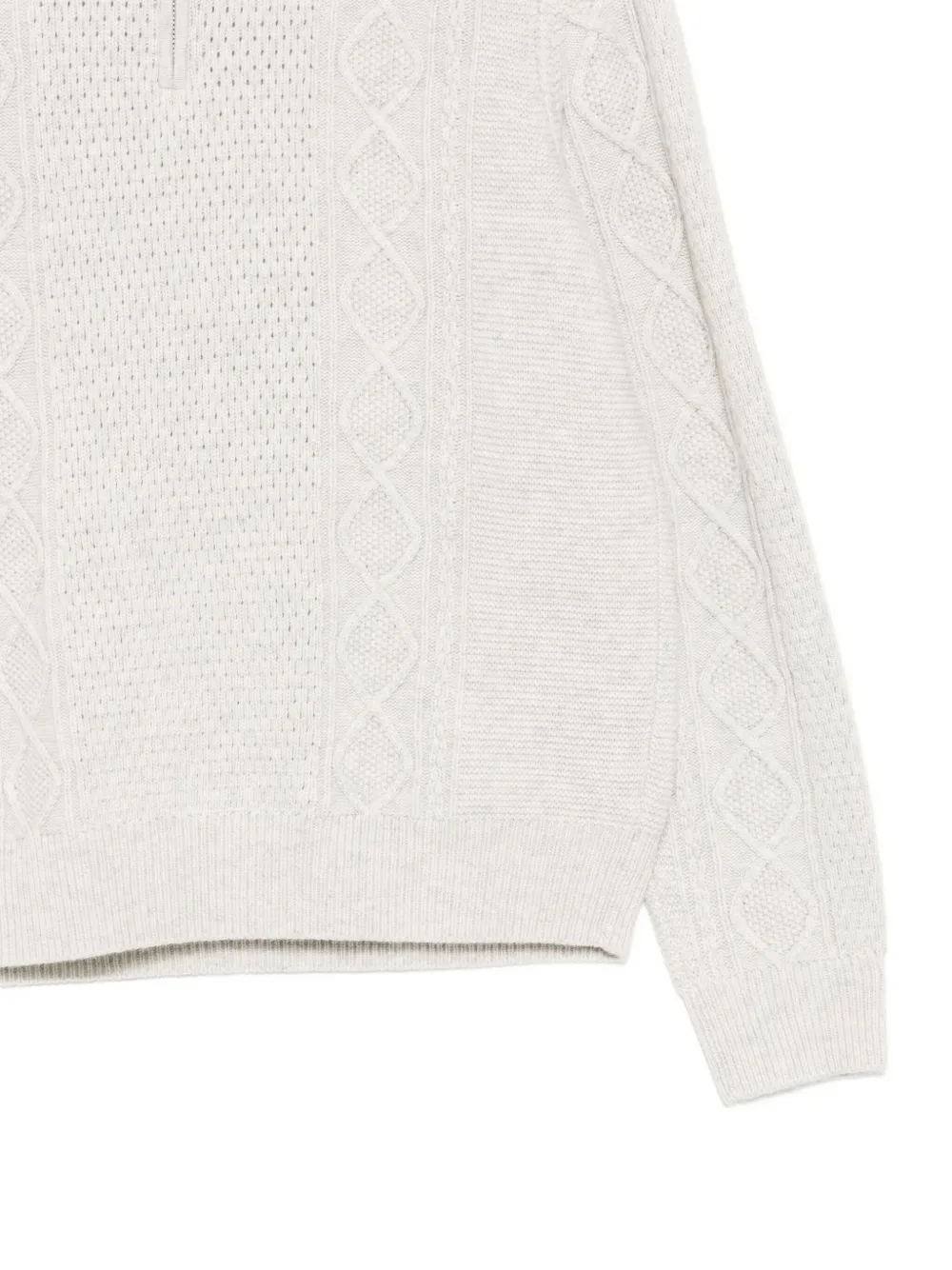 Croquis Half-high Collar Long-sleeved Sweatshirt In Neutral