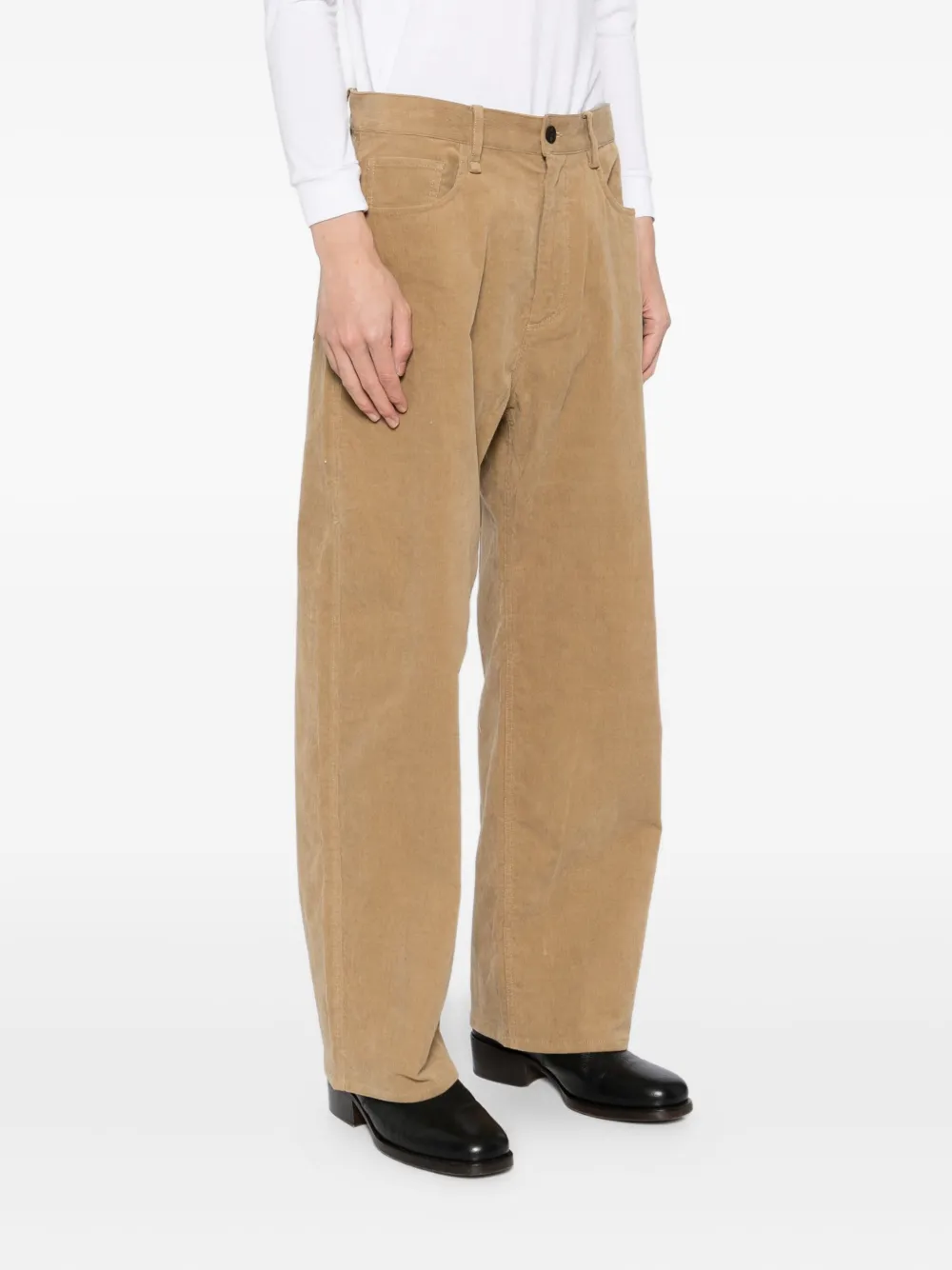 CROQUIS Ribfluwelen broek Bruin