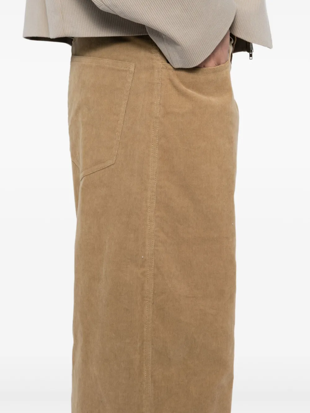 CROQUIS Ribfluwelen broek Bruin