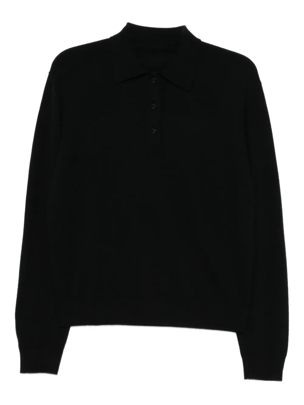 JNBY knitted polo top | Black | Image 1