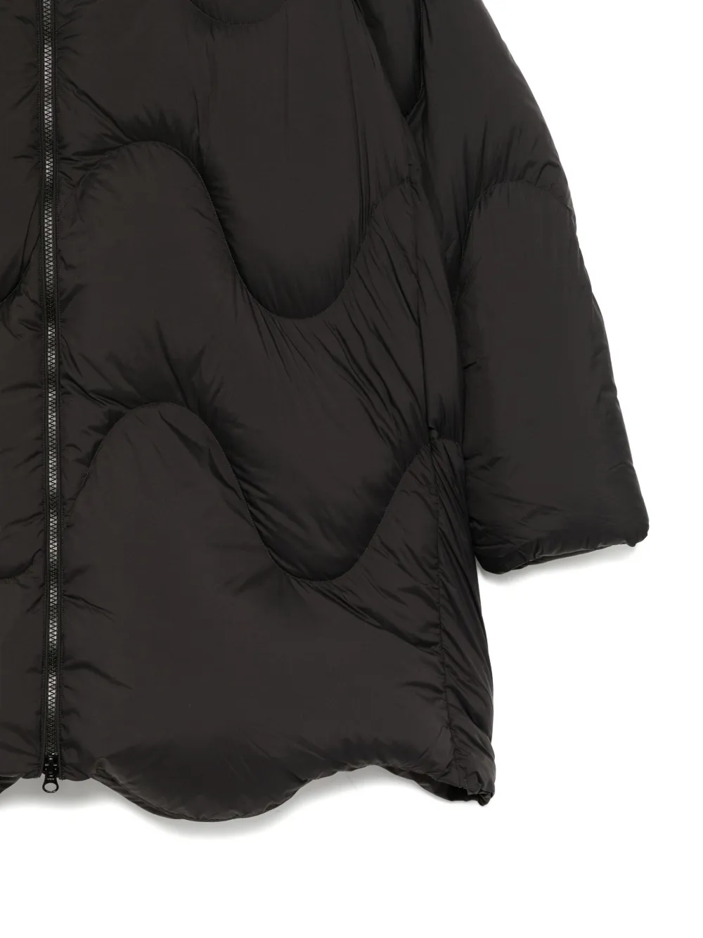 Jnby A-line Puffer Jacket In Black