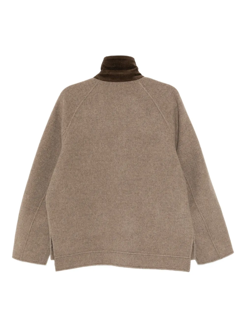 Croquis Sheep Wool Loose Jacket In Brown