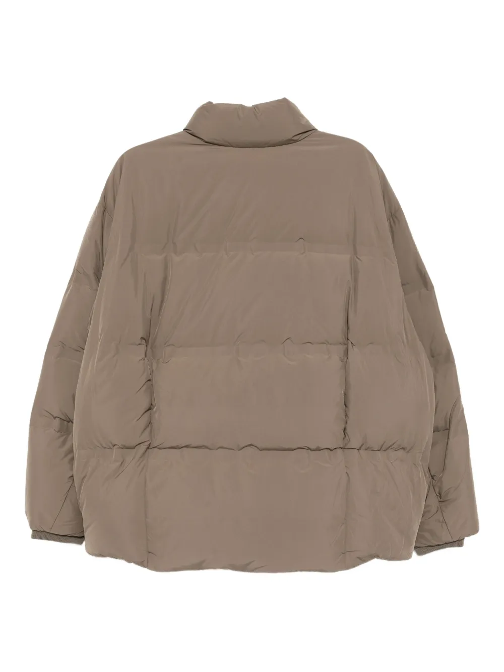 Croquis Down Belted Jacket In Brown