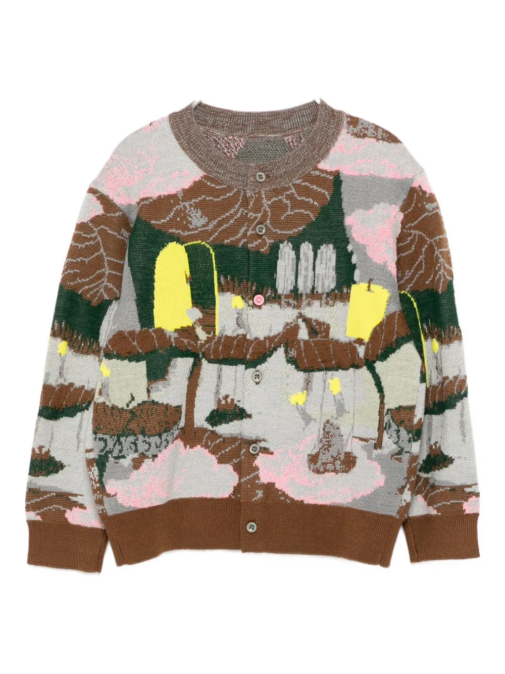 jnby by JNBY Cardigan con stampa all-over - Grigio