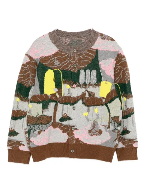 jnby by JNBY all-over graphic print cardigan