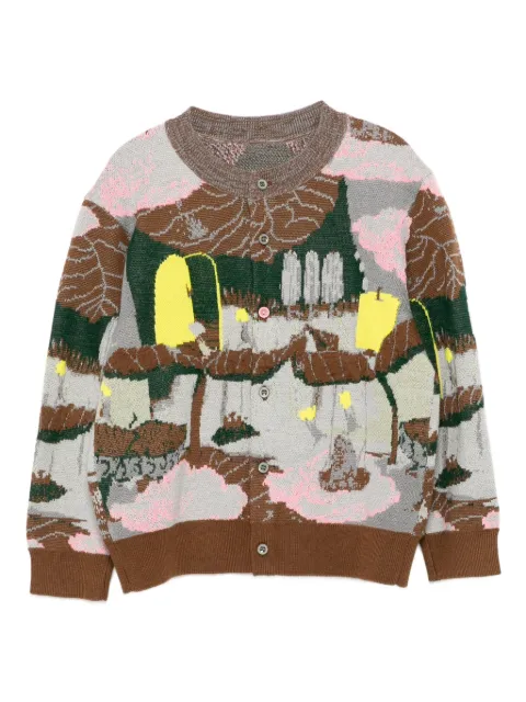 jnby by JNBY all-over graphic print cardigan