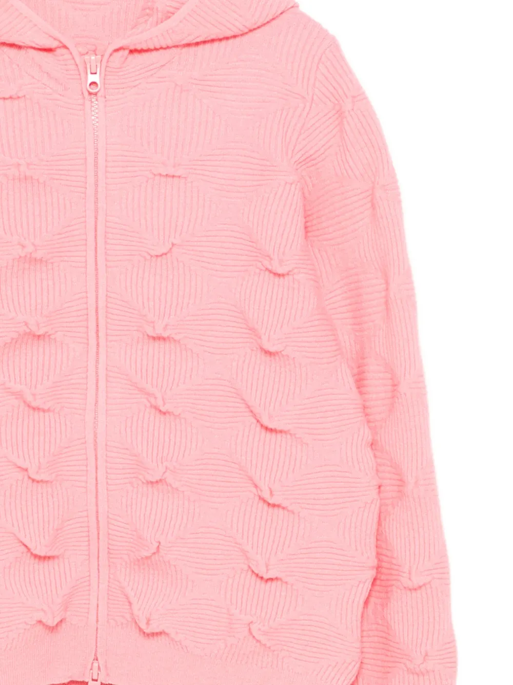 Jnby By Jnby Hooded Cardigan In Pink