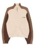 CROQUIS wool spliced cardigan - Neutrals