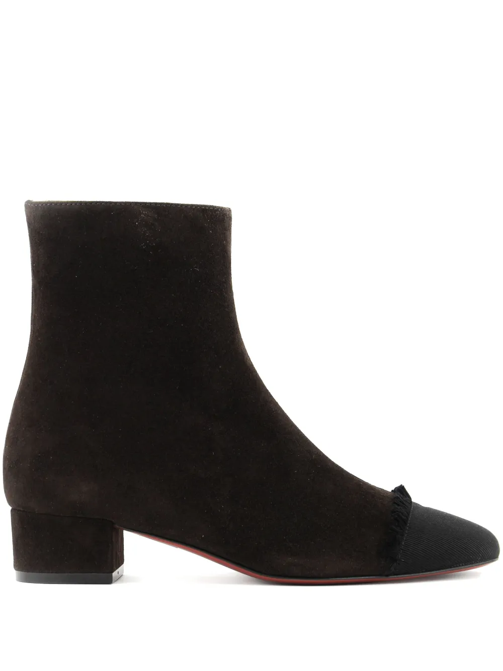 Paul Warmer 60mm Bootie fringed toe-cap boots | Brown | Image 1