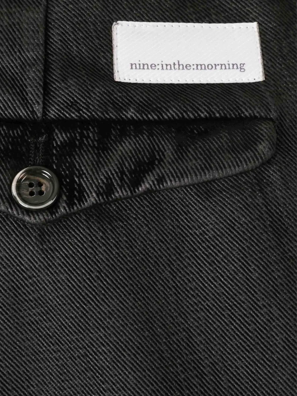 Nine In The Morning Pleated Cotton Trousers In Black