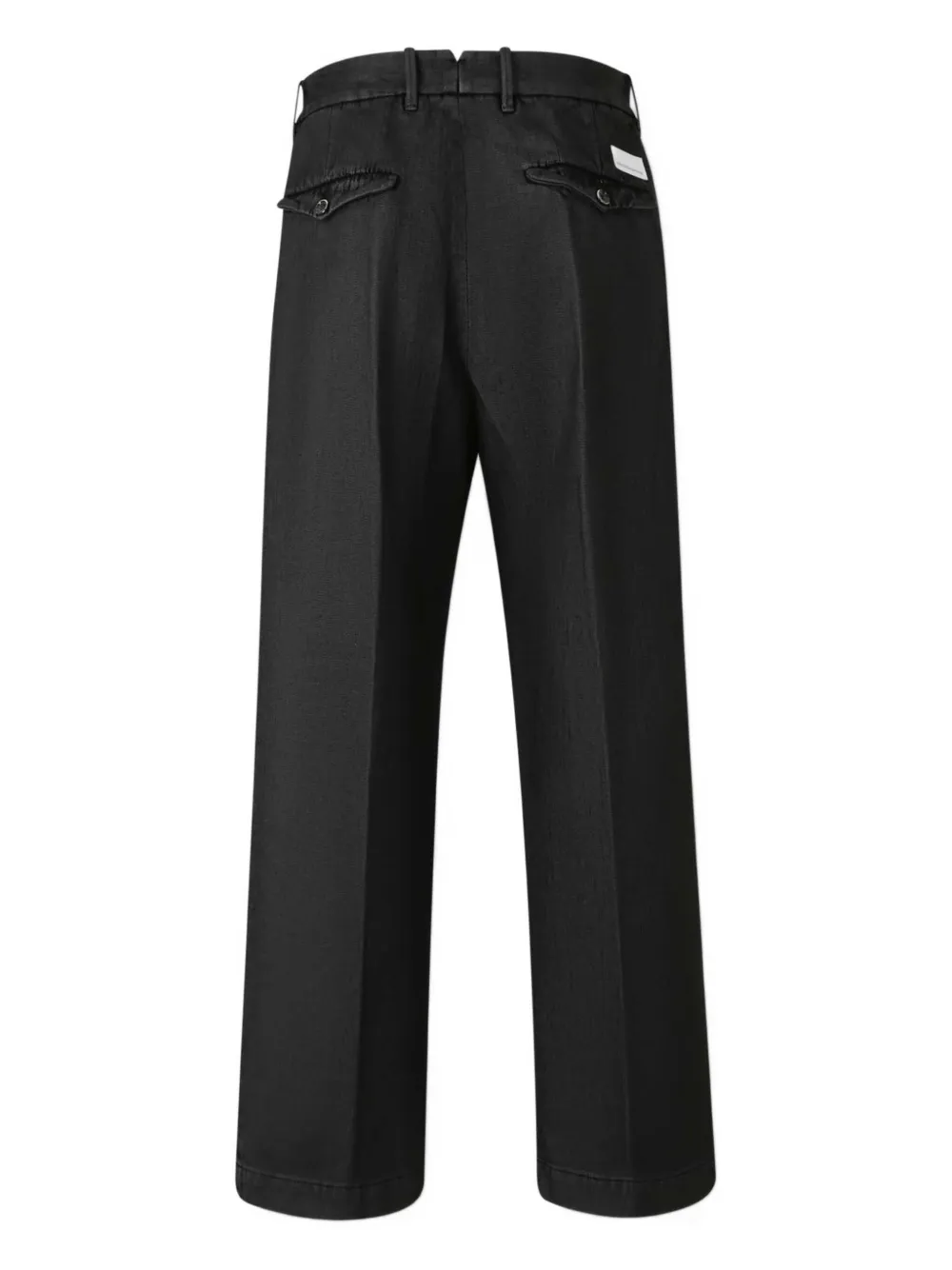 Nine In The Morning pleated cotton trousers - Zwart