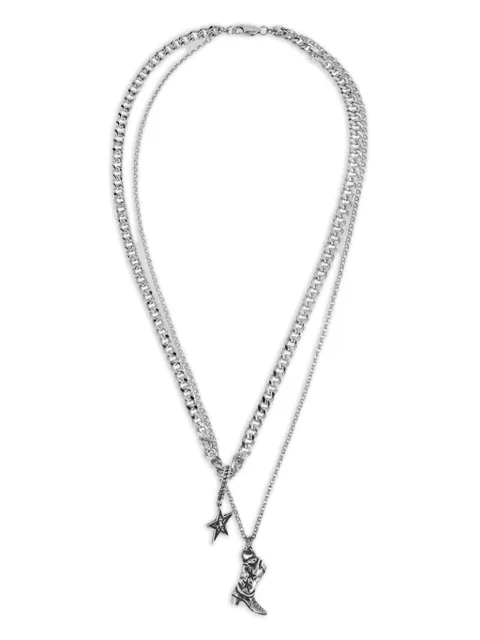 TWOJEYS boot star chain necklace
