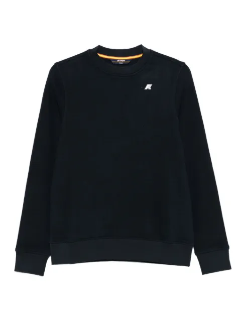 K-Way crew-neck logo-patch sweatshirt