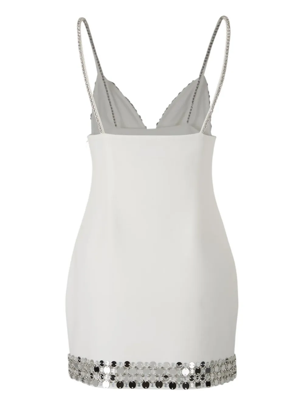 Retrofête V-neck mini dress - Wit