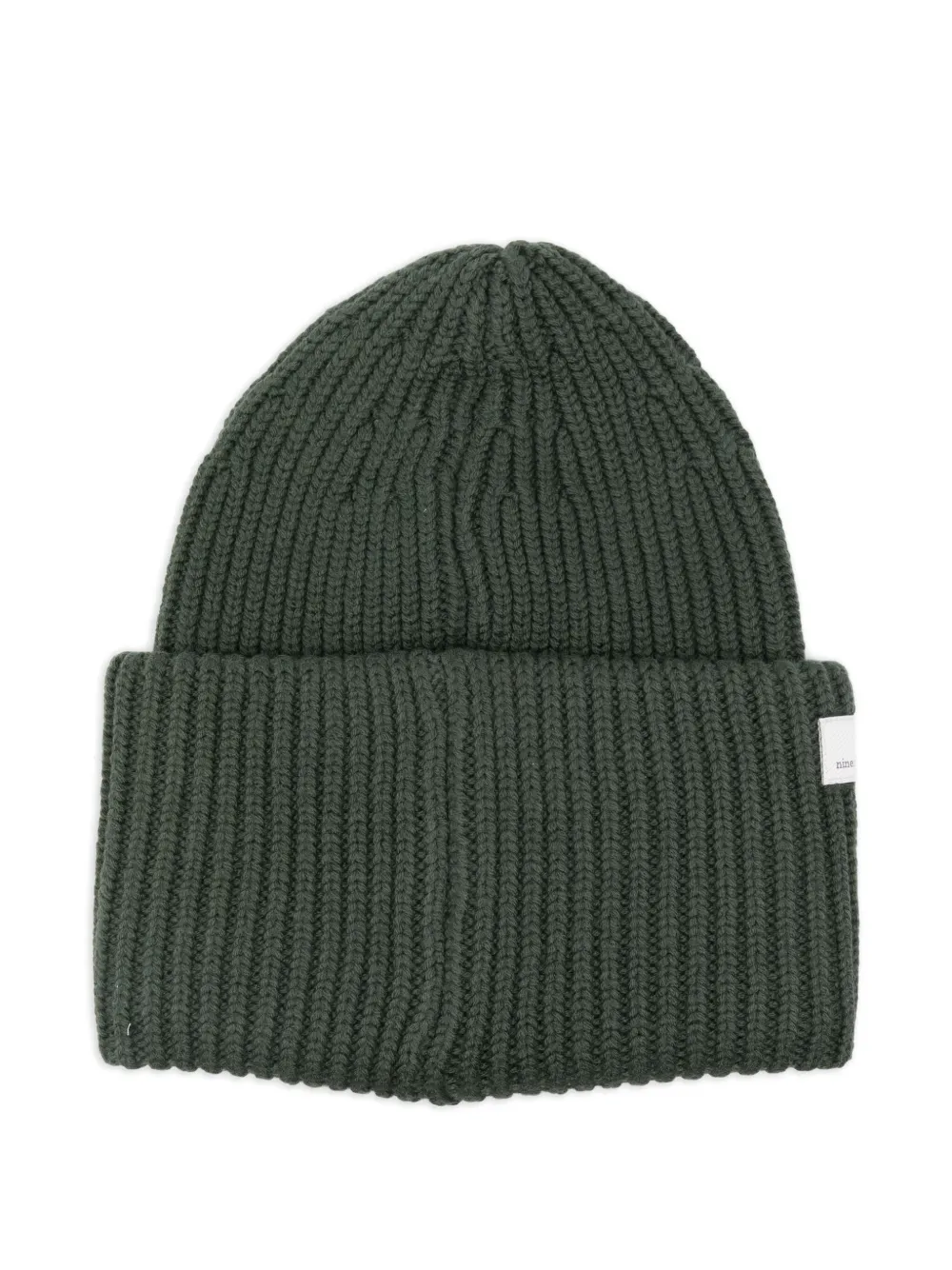 Nine In The Morning Ribbed Wool Beanie In Green