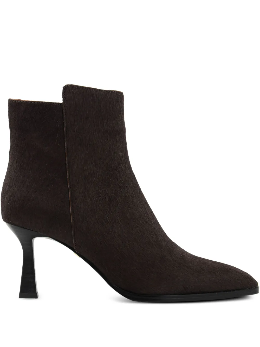 Lola Cruz 75mm Solenne calf-hair ankle boots | Brown | Image 1