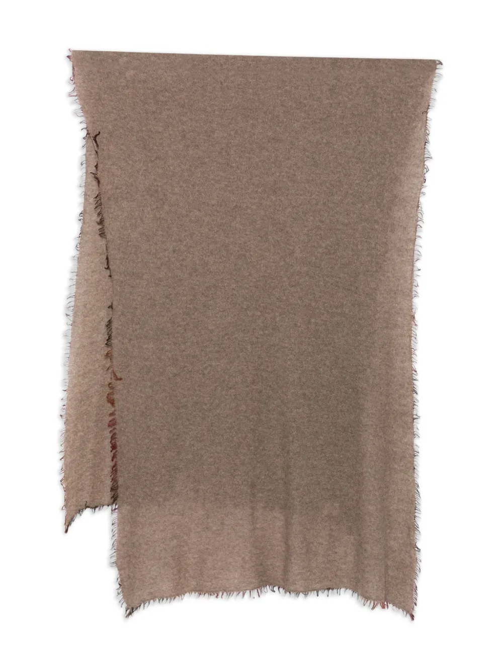 Faliero Sarti Adriana frayed-edge scarf | Brown | Image 1