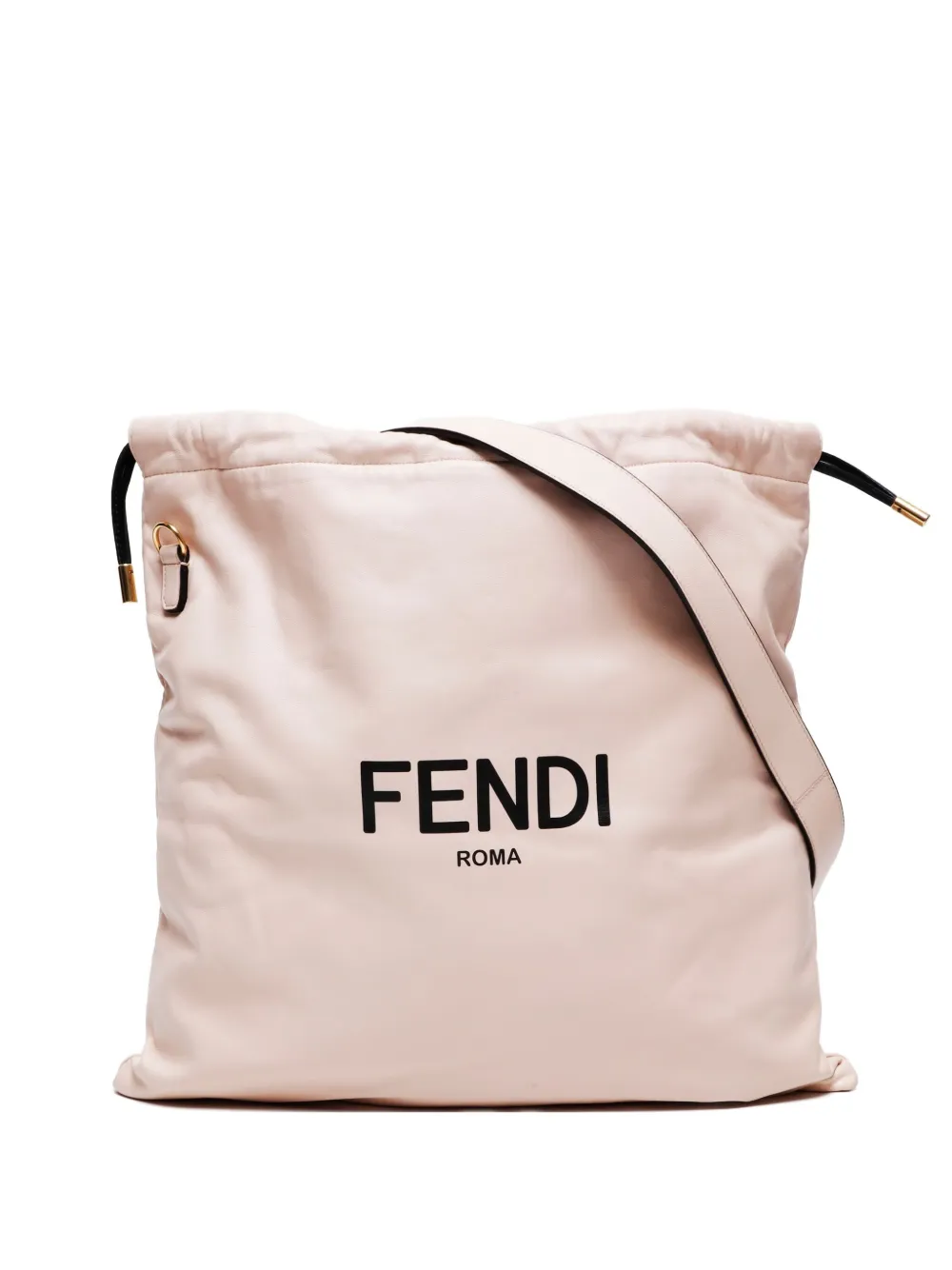 Fendi Pre-Owned 2015-2025s logo-print drawstring shoulder bag | Pink | Image 1