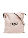 Fendi Pre-Owned 2015-2025s logo-print drawstring shoulder bag - Pink
