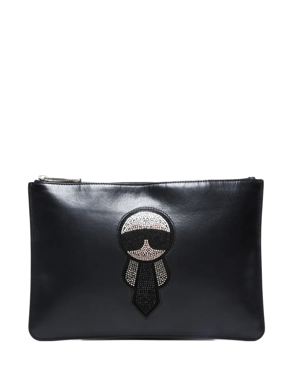 Fendi Pre-Owned 2010-2020s Karlito crystal clutch bag | Black | Image 1