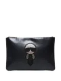 Fendi Pre-Owned 2010-2020s Karlito crystal clutch bag - Black