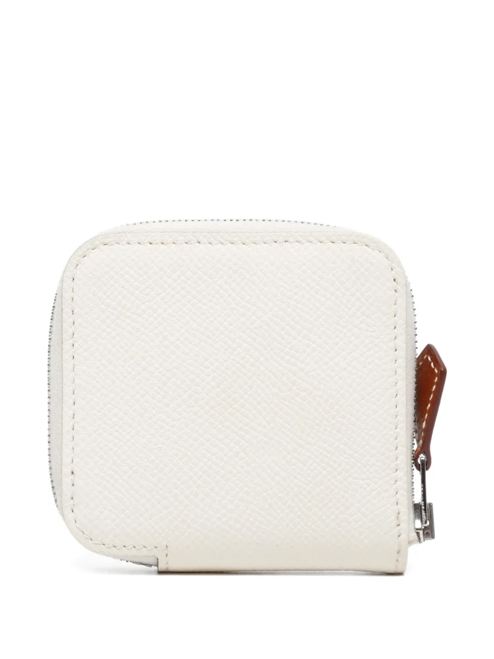 Pre-owned Hermes 2022 Zip-around Wallet In White
