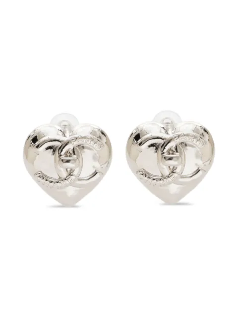 CHANEL Pre-Owned 2022 CC-interlocking earrings