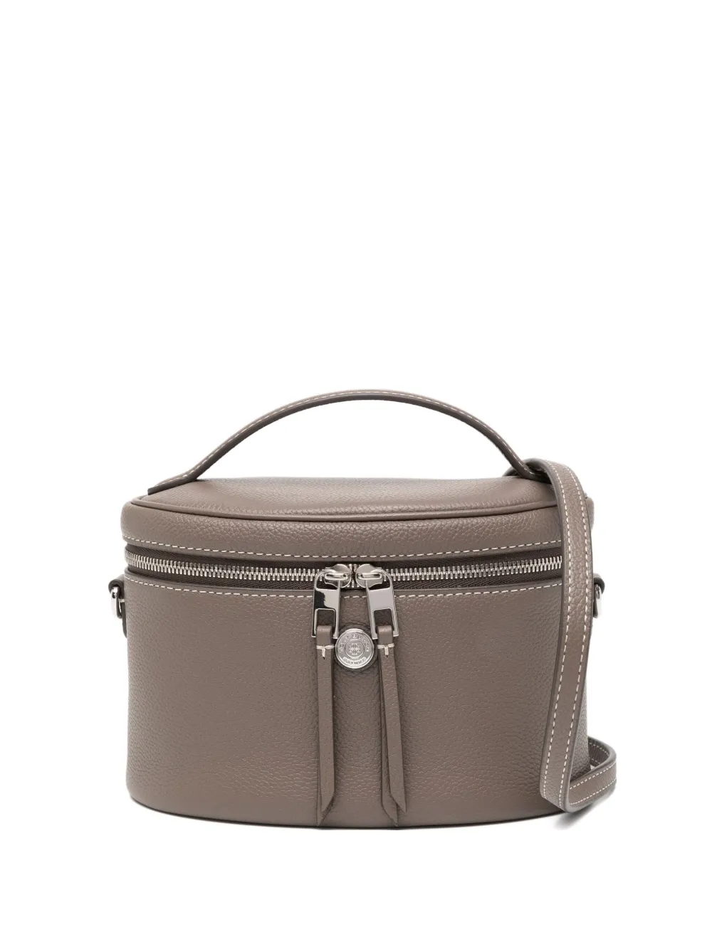 Tory Burch Leather Mini Bag In Gray