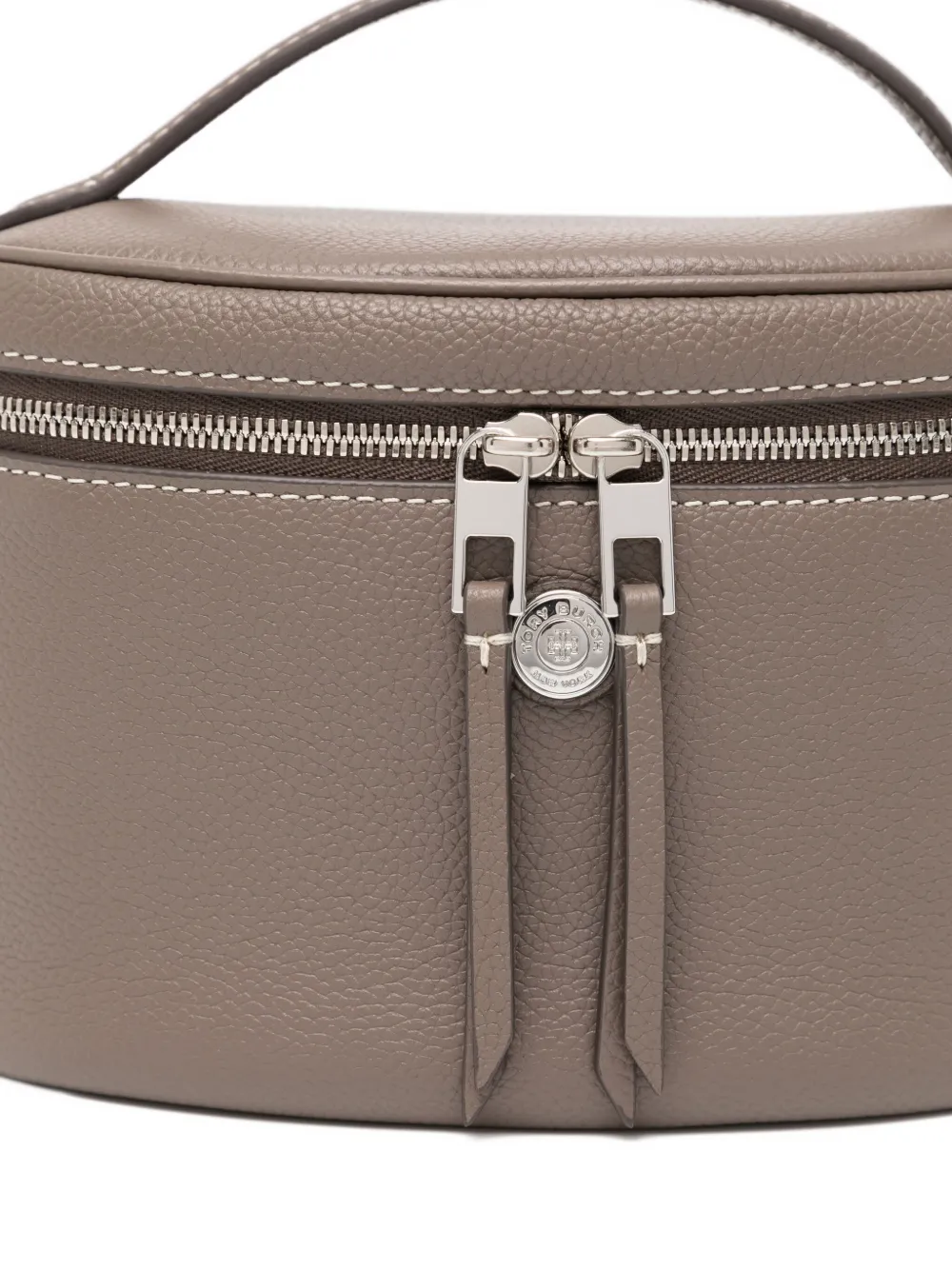 Tory Burch Leather Mini Bag In Gray