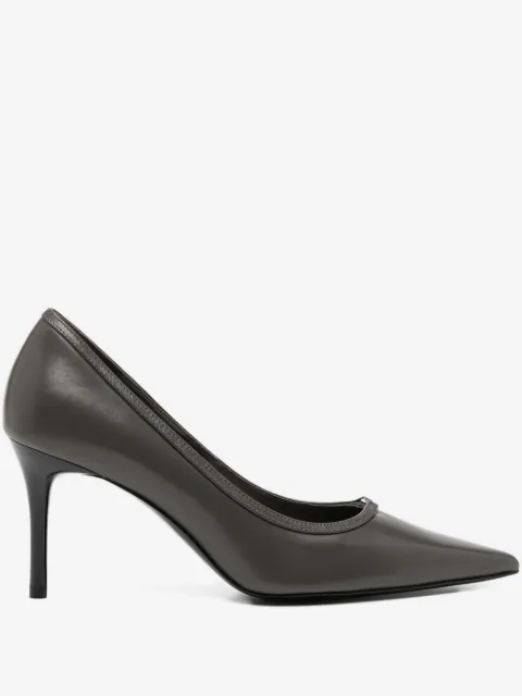 Tory Burch 80mm logo-plaque pumps