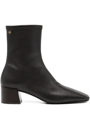 Alexander McQueen レザーブーツ | ブラック | FARFETCH JP