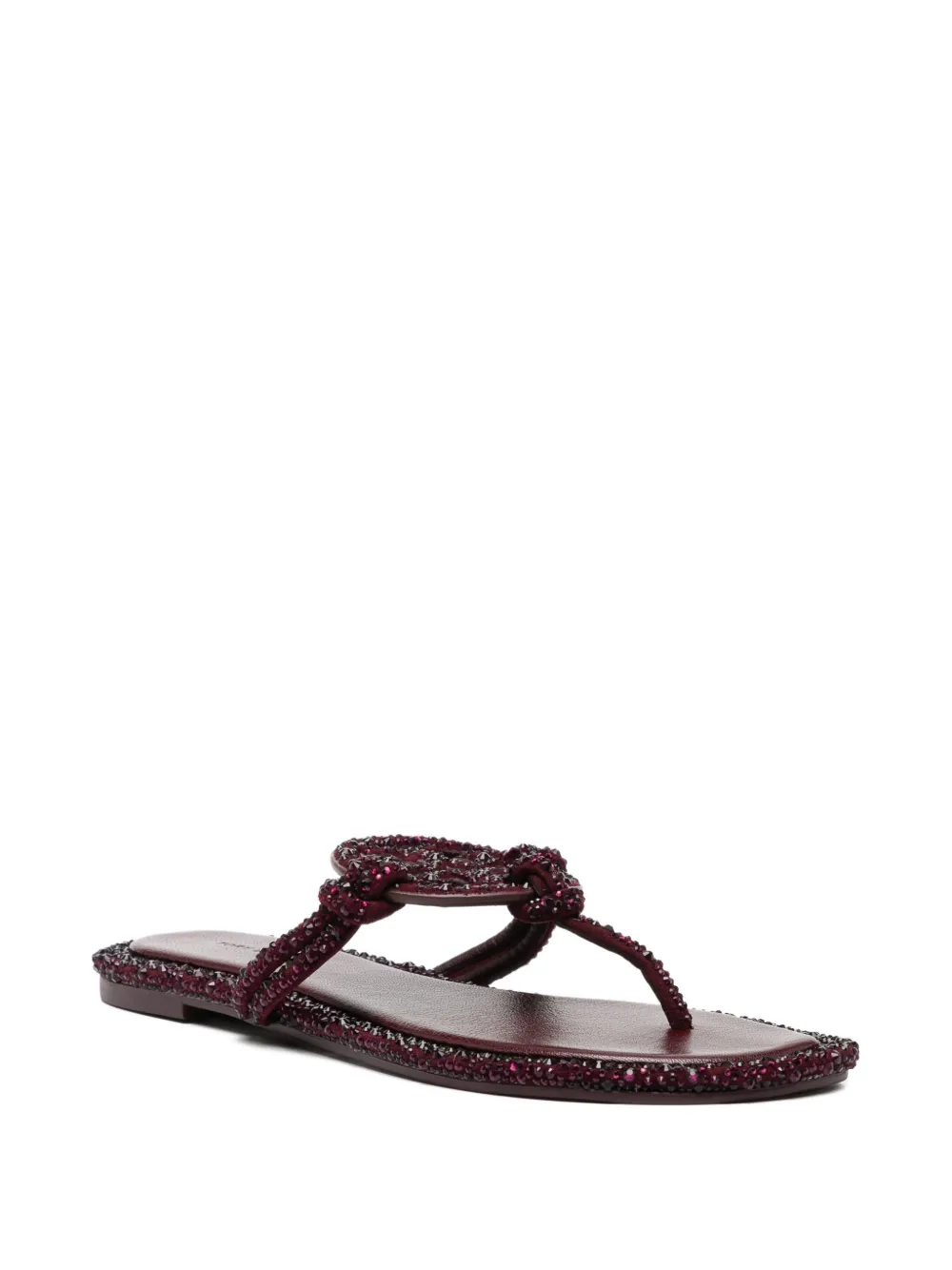 Tory Burch Miller Sandals In Burgundy