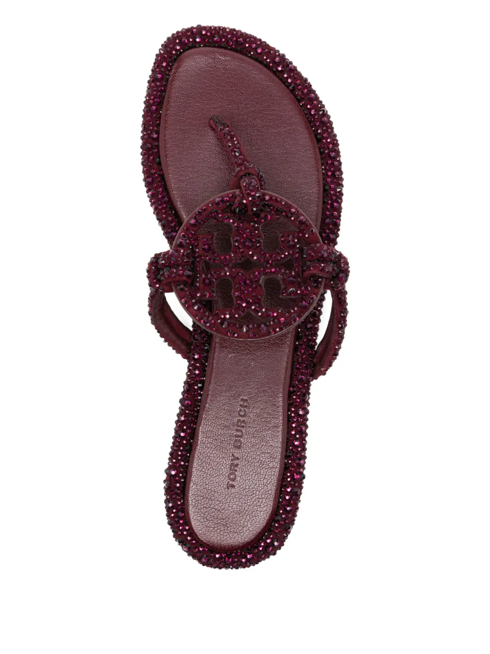Tory Burch Miller Sandals In Burgundy