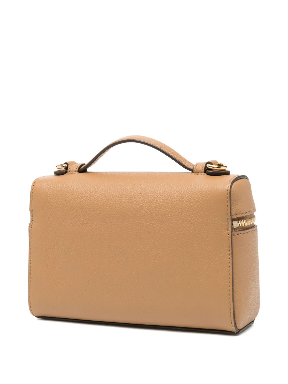 Tory Burch Romy Slim Leather Top Handle Bag In Brown