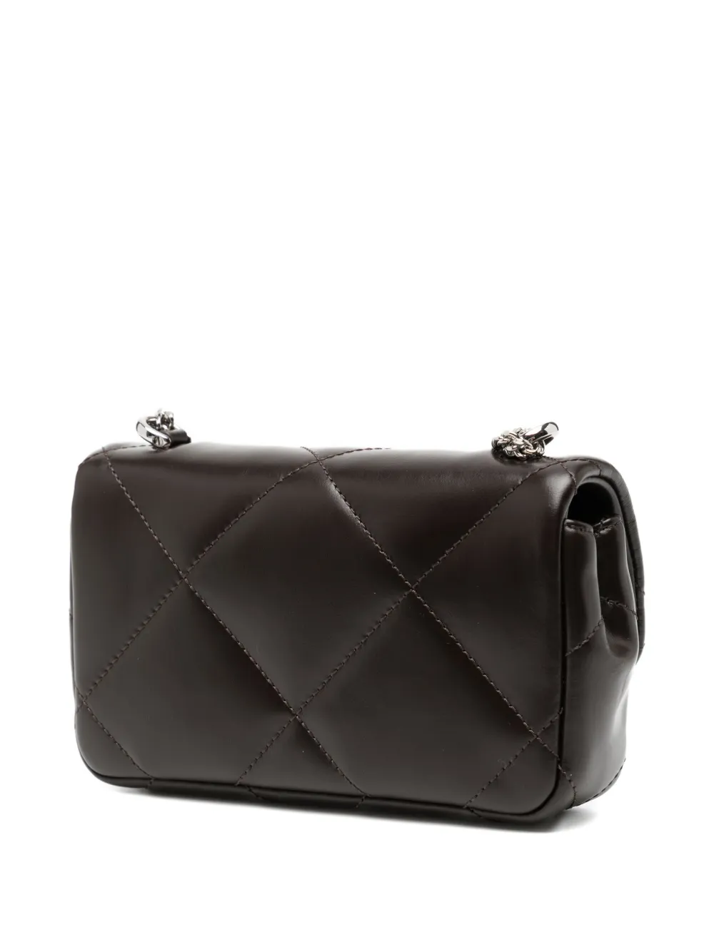 Tory Burch Kira Diamond Quilt Crossbody Bag In Brown