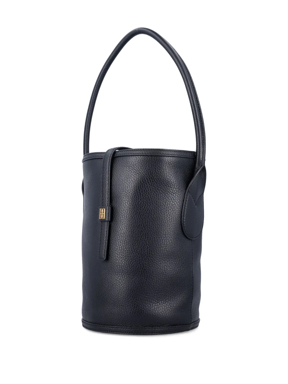 By Malene Birger Leather Top-handle Bucket Bag In Black