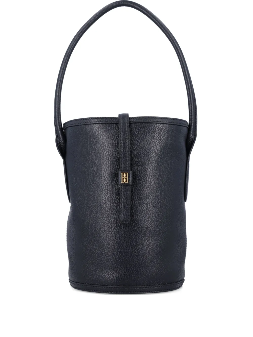 By Malene Birger Leather Top-handle Bucket Bag In Black