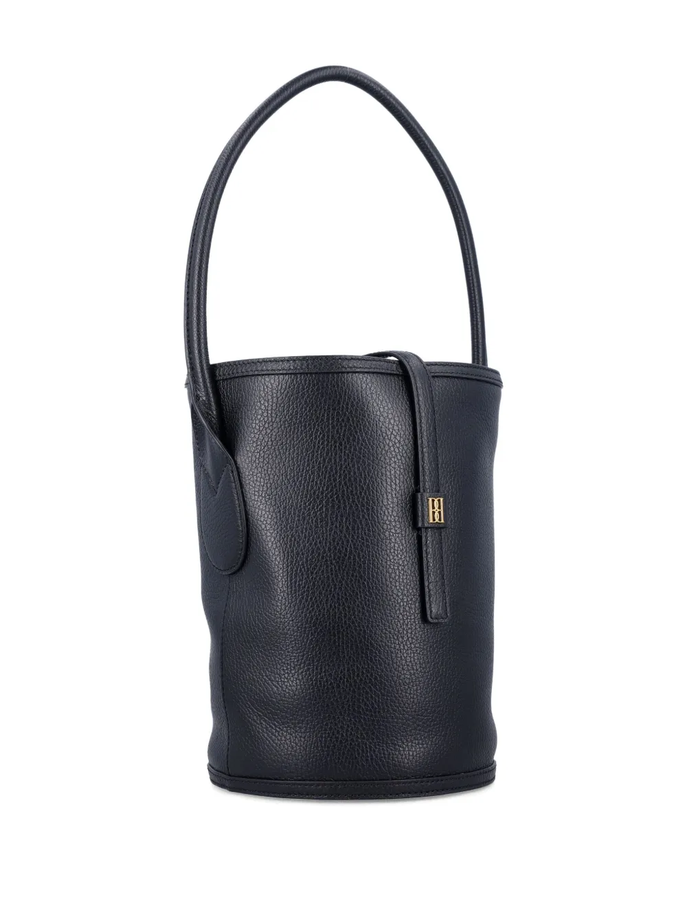 By Malene Birger Leather Top-handle Bucket Bag In Black