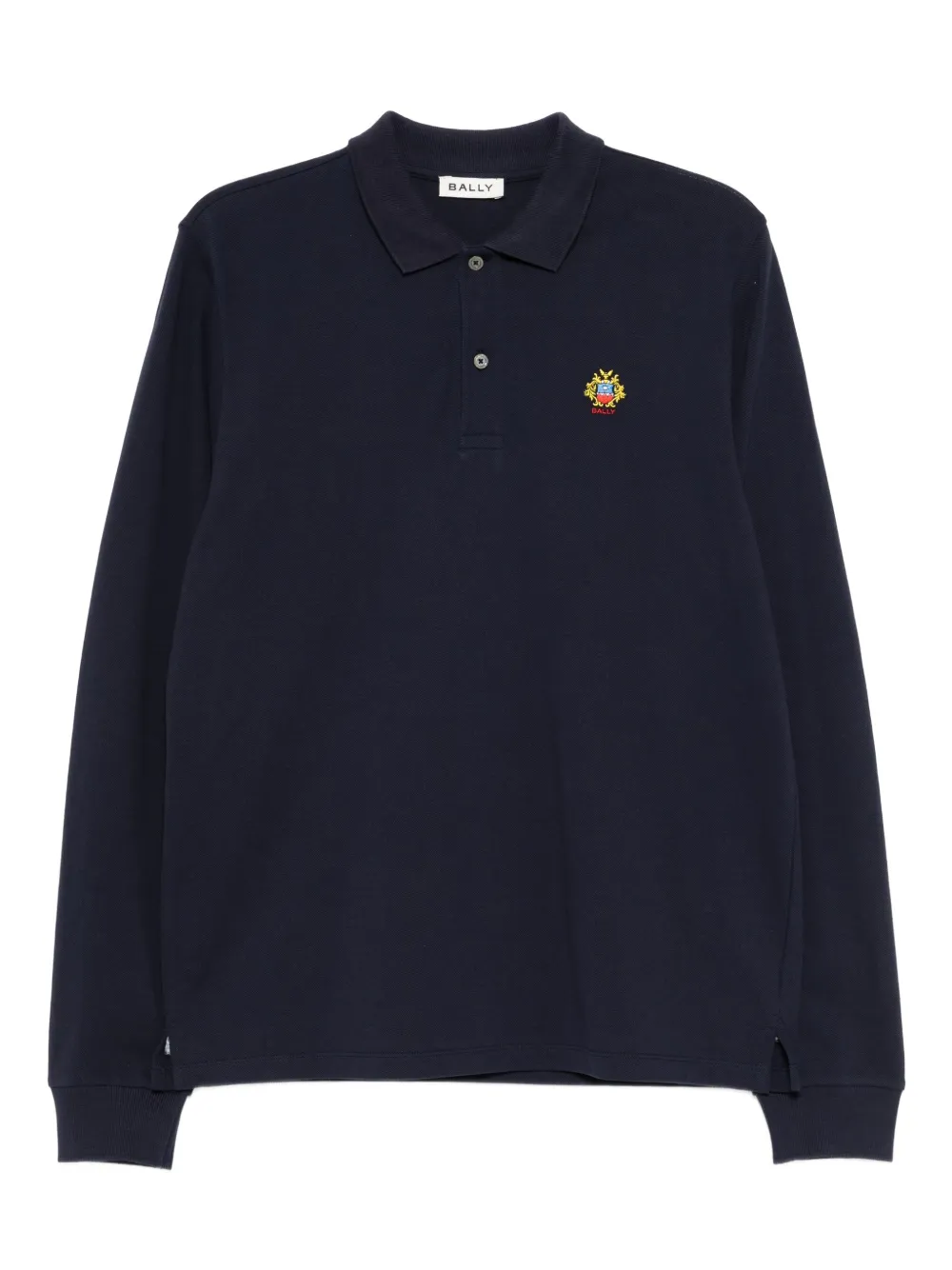 Bally logo-embroidered polo shirt | Blue | Image 1