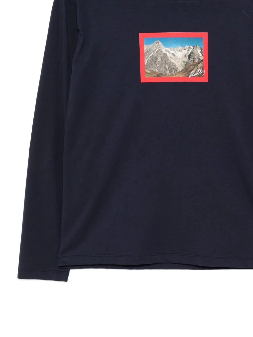 Bally T-shirt met grafische print Blauw