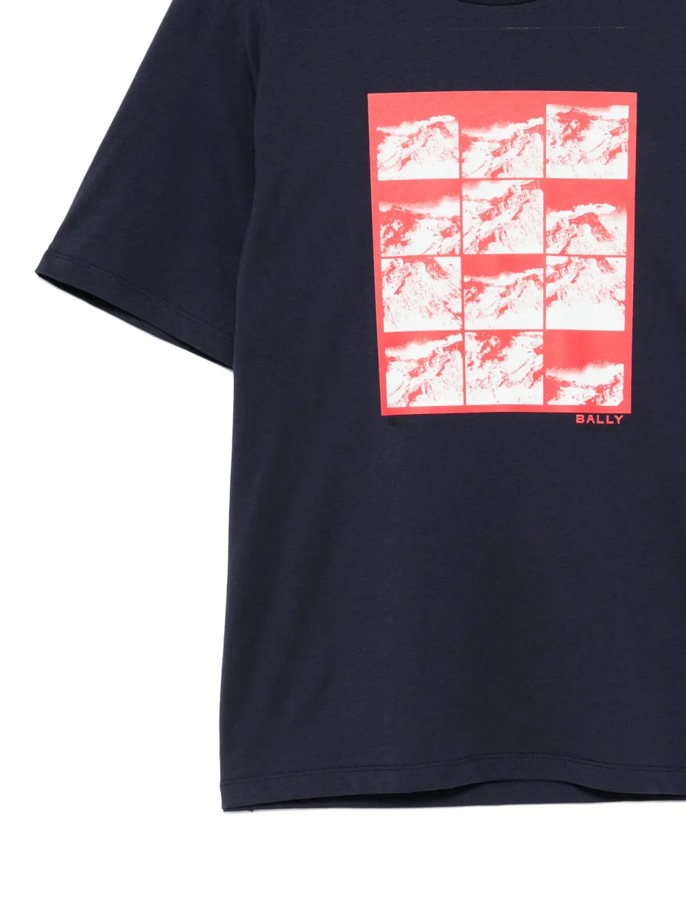 Bally T-shirt met grafische print Blauw