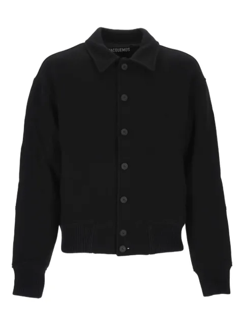 Jacquemus button-fastening ribbed-hem jacket