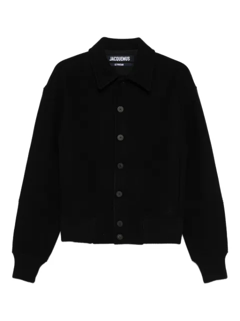 Jacquemus button-fastening ribbed-hem jacket